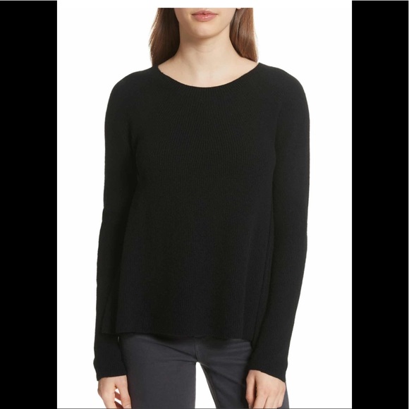 Vince Ribbed Cashmere Sweater Black - Picture 1 of 12